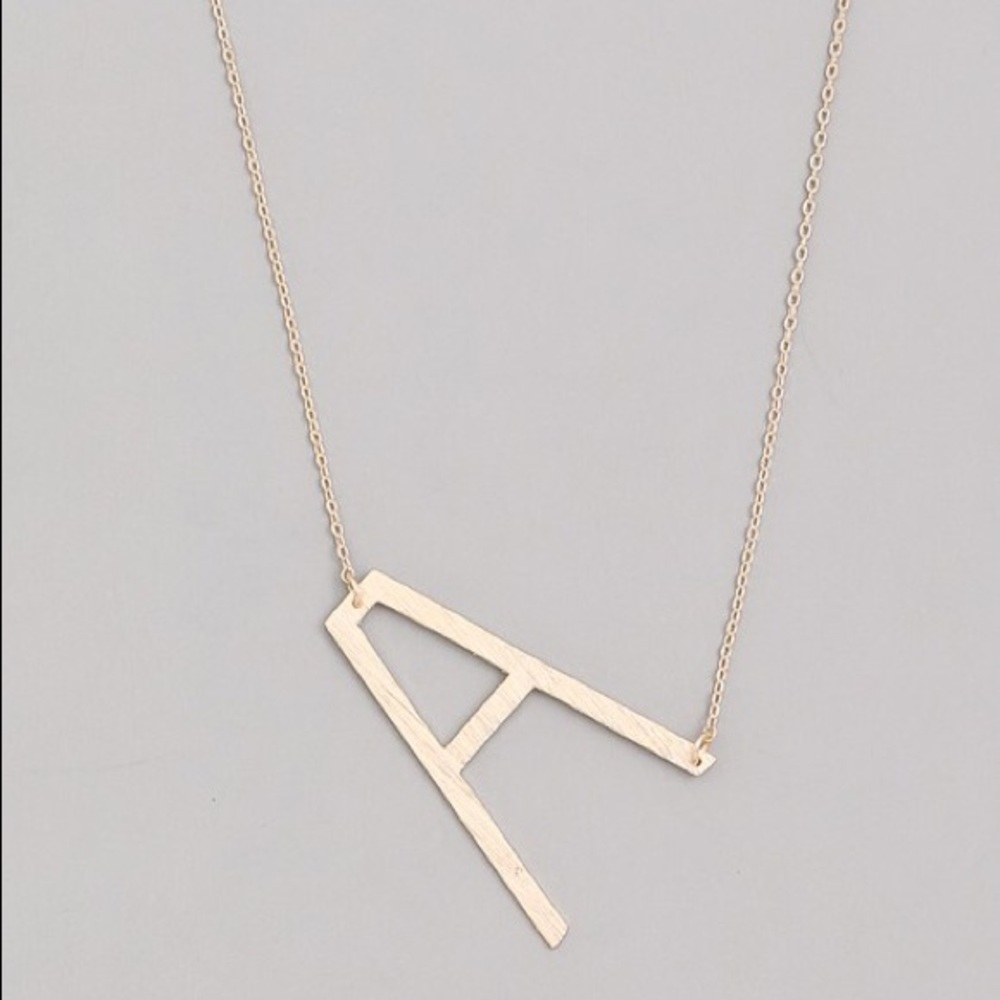 Letter Initial Dainty Layering Necklace in Gold